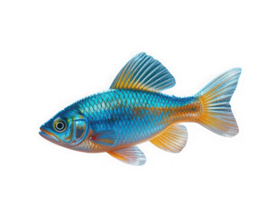 blue fish isolated on white background png