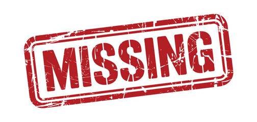 Red Grunge Rubber Stamp Missing Word Text