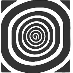 Unbroken Loops Vintage Illustration Vector