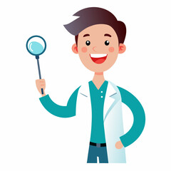 cartoon doctor with stethoscope