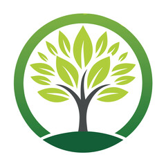 Obraz premium Circle-tree-logo 