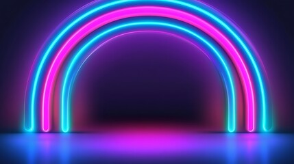 Neon archway studio backdrop (1)