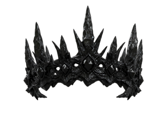"Spiked Gothic Crown: A Dark Fantasy Headpiece"

