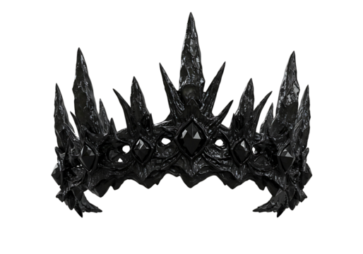 "Spiked Gothic Crown: A Dark Fantasy Headpiece"

