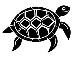 Turtle silhouette vector illustration