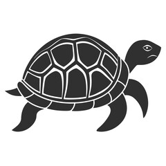 Turtle silhouette vector illustration