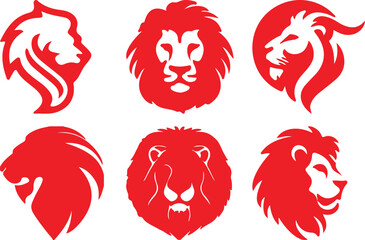Lion  bundil simple icon. Vector ICON all icon Viktor