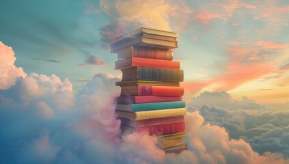 A background with stationery and school supplies can be used as a poster with the theme of education, learning, tutoring, and others.