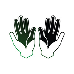 Obraz premium Open Hands Illustration