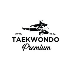 vector illustration of a taekwondo logo