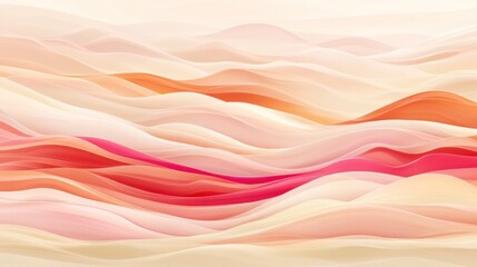 Obraz premium Abstract wavy textured design in soft pastel colors.