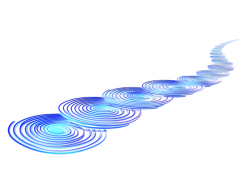 Abstract Blue Spiral Flowing Illustration Background