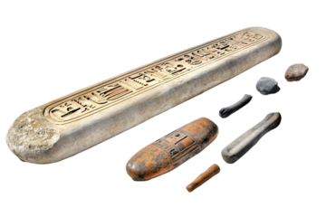 Ancient Egyptian Artifacts Illustration