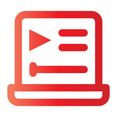 Obraz premium online advertising gradient icon