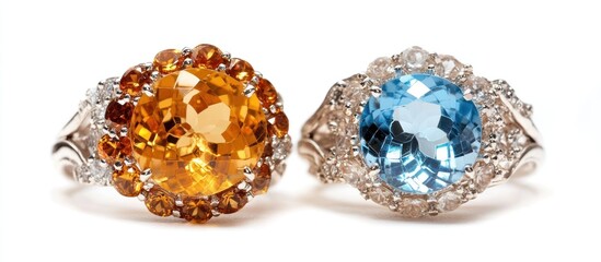Stunning Citrine and Topaz Rings: A Jewelers Showcase