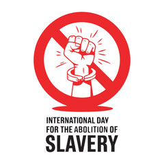 Freedom Fist Breaking Chains Illustration.Stop Slavery Awareness Poster Design.Broken Handcuffs with Raised Fist Graphic.Anti Slavery Day Concept Art.Human Rights Day Freedom Illustration
