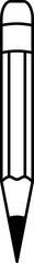 vector illustration of a pencil