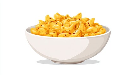 Colorful Bowl of Macaroni Pasta