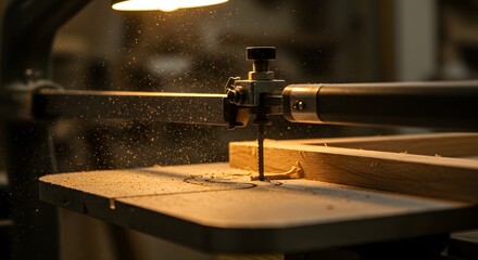 Intricate Woodworking: A Craftsman's Precision with Scroll Saw