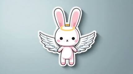 Cute Angel Bunny Character