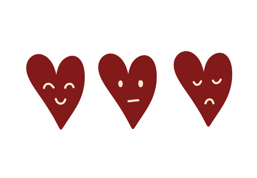 Naklejki valentine heart with hearts