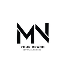 logo letter MN suitable business company