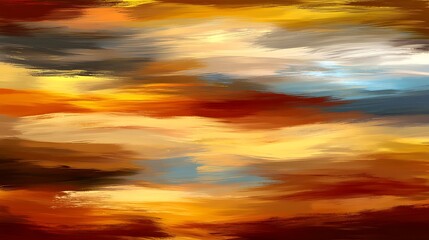 Obraz premium Abstract sunset sky painting