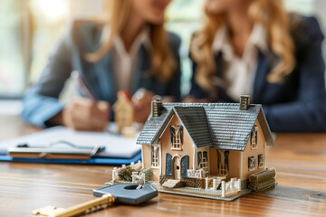 APPEALING  delightful image captures essence of appealing  married couples journey towards homeownership as they consult with appealing  knowledgeable lawyer, with appealing  close up of appealing  ke