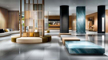 Modern interior design room