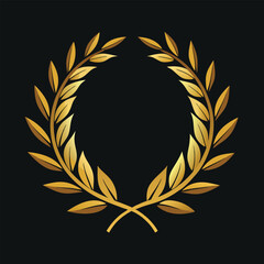 Laurel crown gold