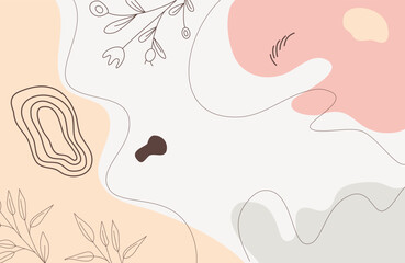 Aesthetic Colorful Pastel Floral Fluid Abstract