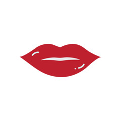 lips logo icon illustration flat