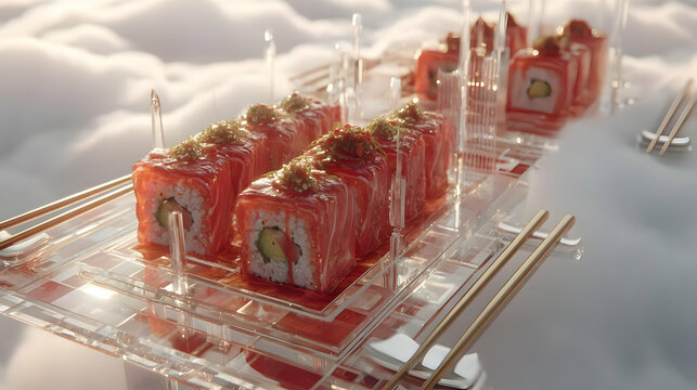 roll floating in a cloud of spice and AI particles