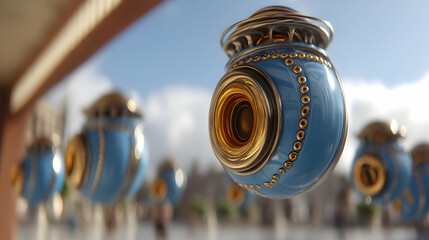 sphere with chaotic visual noise and multi-texture patterns