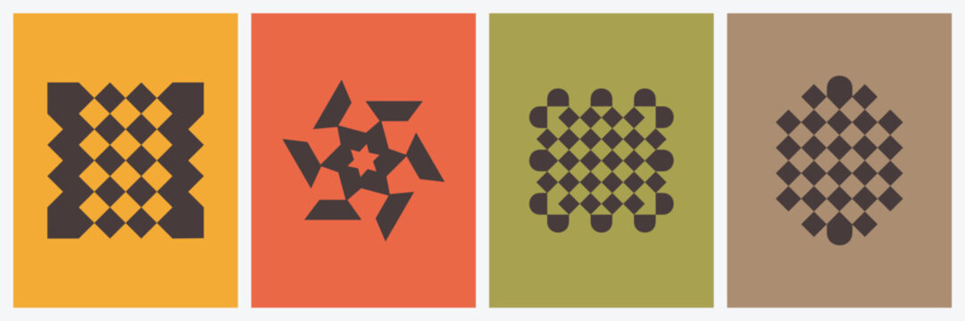 abstract pattern logo design template