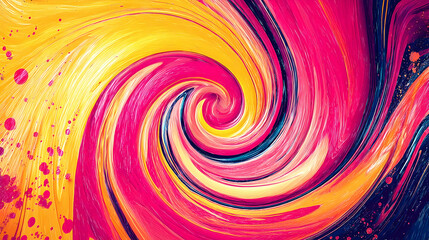 Fototapeta premium whirlpool made of synthetic colors and warped 3D objects