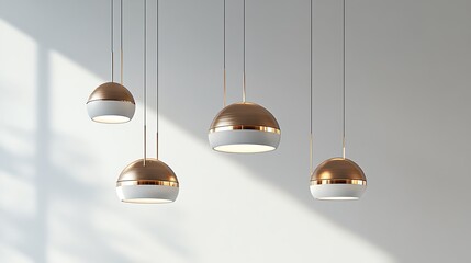 Ceiling light bulbs hanging on the ceiling.