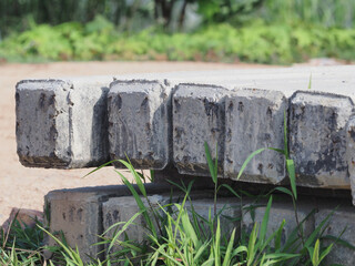 Concrete pile foundation for industrial construction