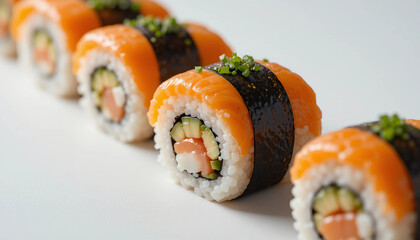 sushi with salmon
