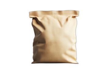 Obraz premium Brown paper bag with handles, slightly crinkled, on white background isolated on transparent background.