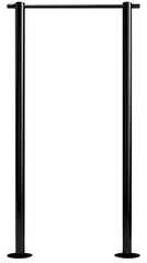 Black Glossy Door Isolated Background Illustration