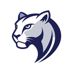 Minimalist-cougar-text-cougar-branding-logo-design. 