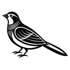 Obraz premium Minimalistic-logo-cuckoo-bird-not-detailed. 