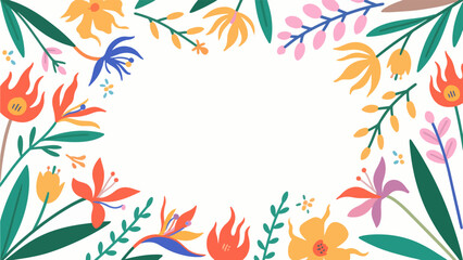 flame pattern, flower vector pattern surrounds the border.