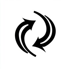 Obraz premium Circular Intertwined Arrows