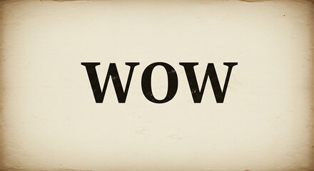 Fototapeta premium Wow Expression on Textured Beige Background