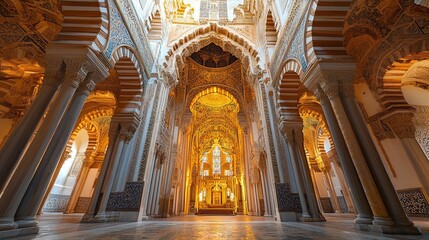 Grand interior view of a magnificent cathedral.