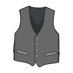 waistcoat vector illustration