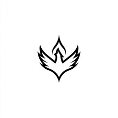 Stylized phoenix logo design for a brand.