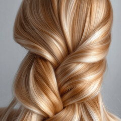 Naklejka premium long blond hair